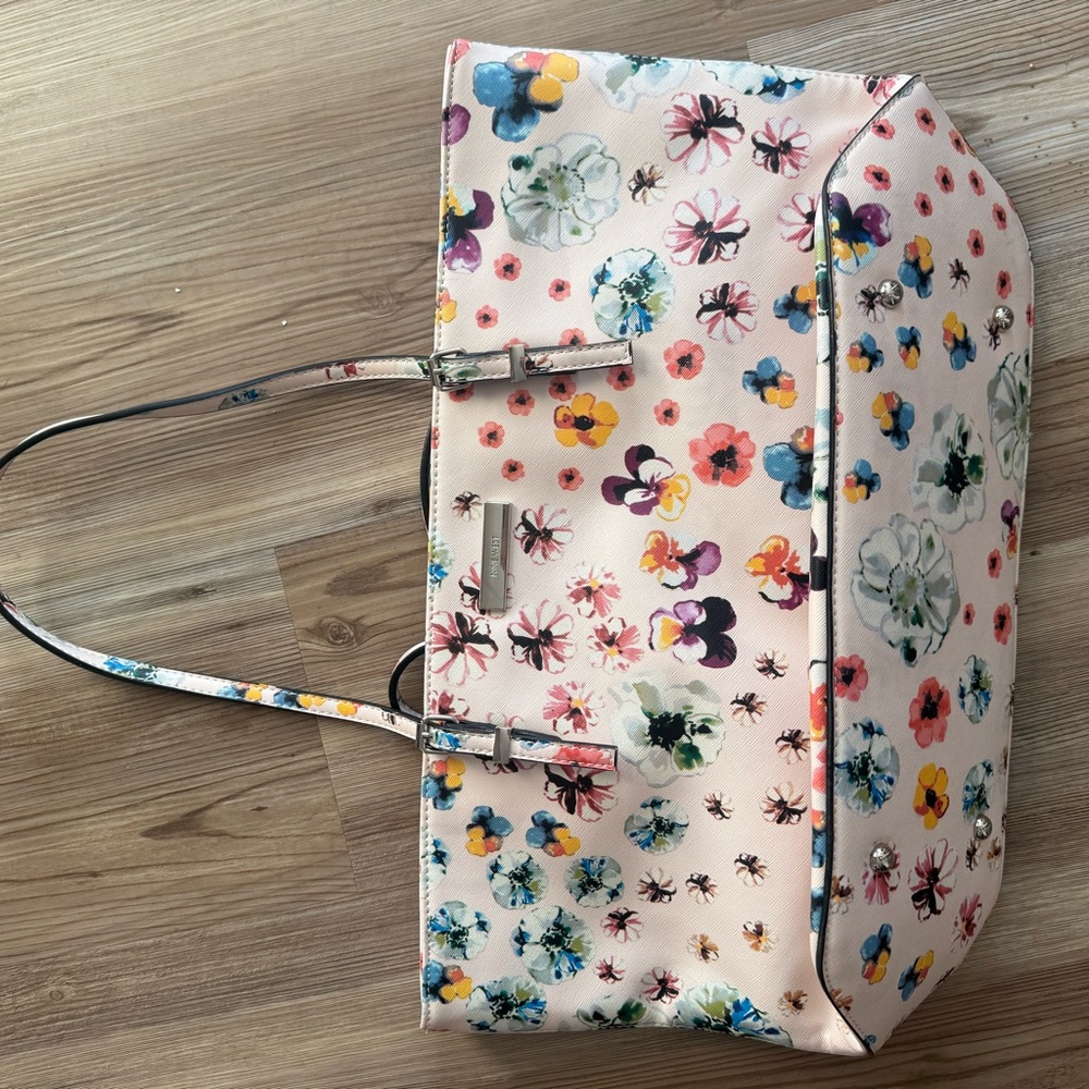Nine West Multicolor Floral Tote Bag